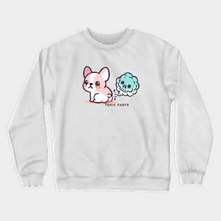 Adorable Frenchie passes Toxic Farts Crewneck Sweatshirt